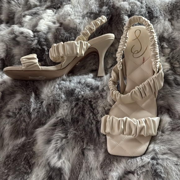 Sam Edelman Marlena Ivory Padded Heels- size 7.5 - Picture 8 of 8